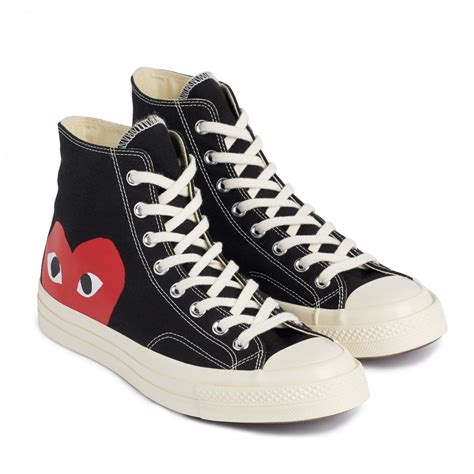 converse high tops love heart.